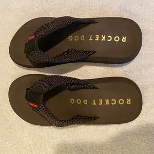 New Rock Dog Sunset Tribal Brown Flip Flop 7M